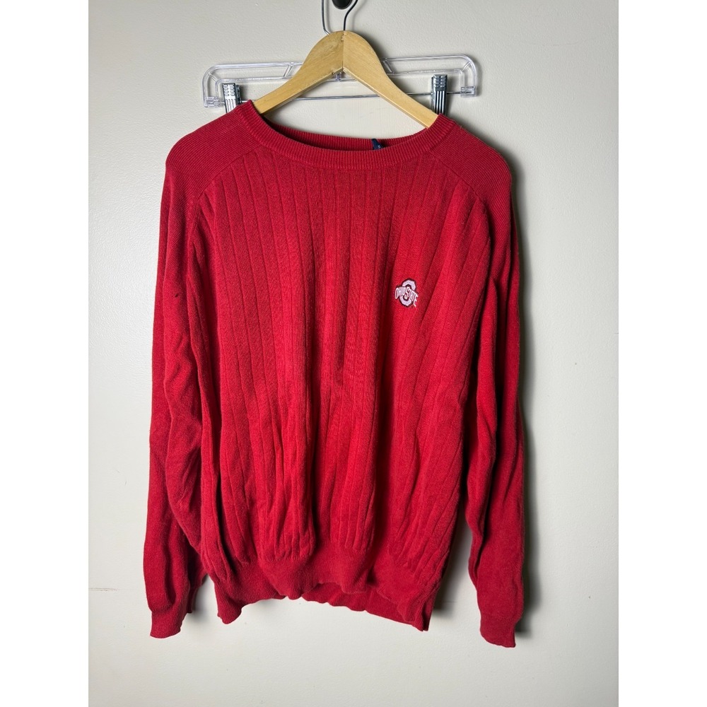 Vintage Ohio State Buckeyes Sweatshirt Mens XL Red Crable Sportswear Embroidered